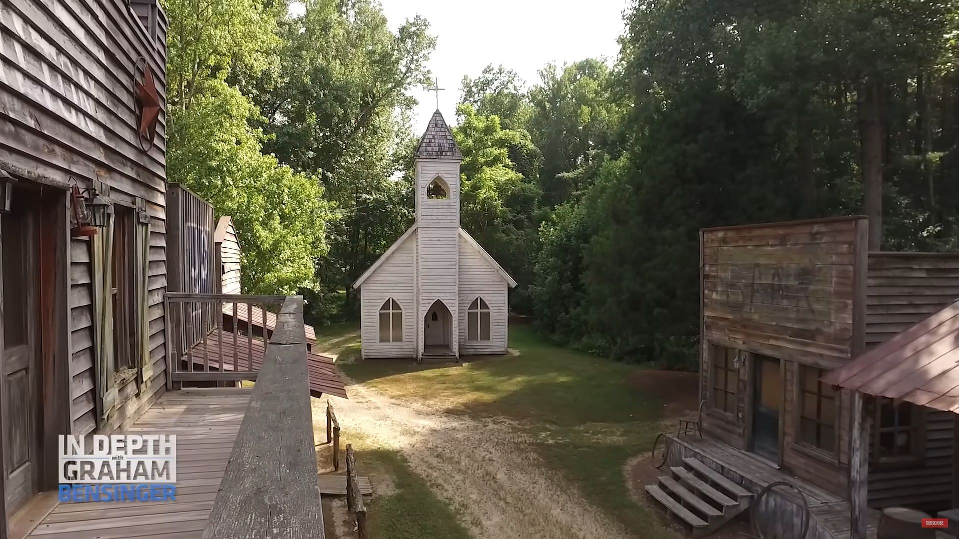 A general view of Earnhardt Jr's Whiskey Town at Dirty Mo Acres (Picture from Graham Bensinger on YouTube)